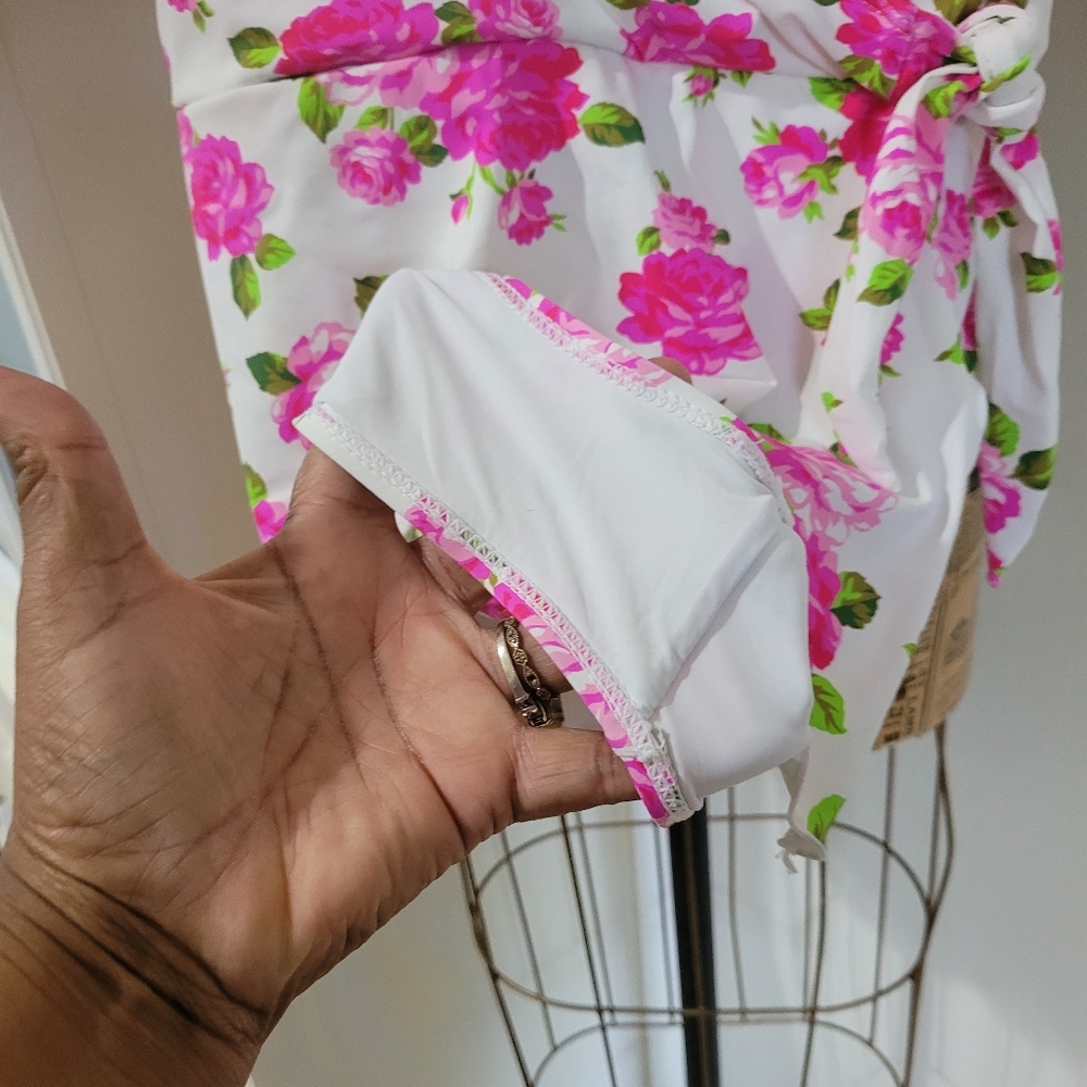 Betsey Johnson Love Always Betsey Print Floral one-piece swim dress - Picture 3 of 8